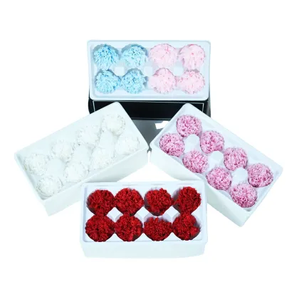 Everlasting Carnation Flower Head - Red Preserved Carnation for Mother's Day