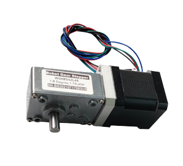 W28-BS42L40: Selbstverriegelung Metall-Wurmgetriebe mit Hybrid 2 Phase 6 kg.cm Drehmoment NEMA 17 Stepper Motor