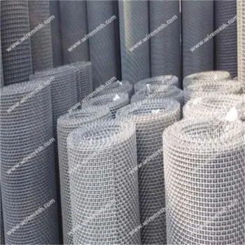 Crimped square woven wire mesh