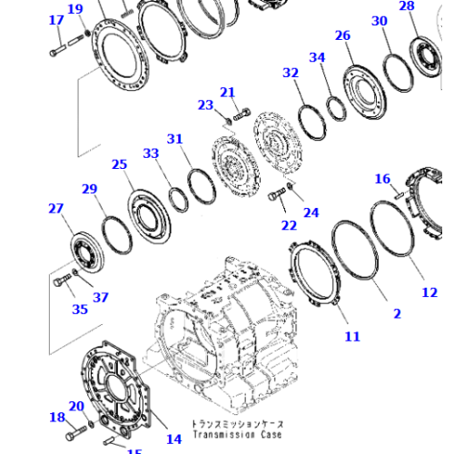 569-15-71030 Transmission Assembly FOR HD465