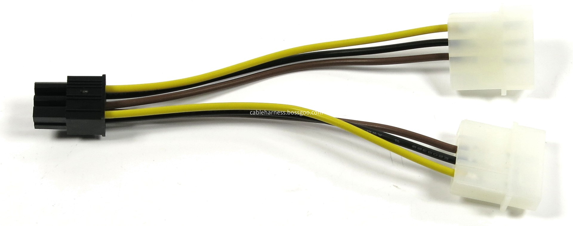 dual molex to 6 pin connector cable