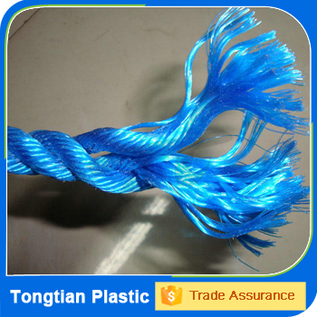 3 strands blue PP twist rope cord