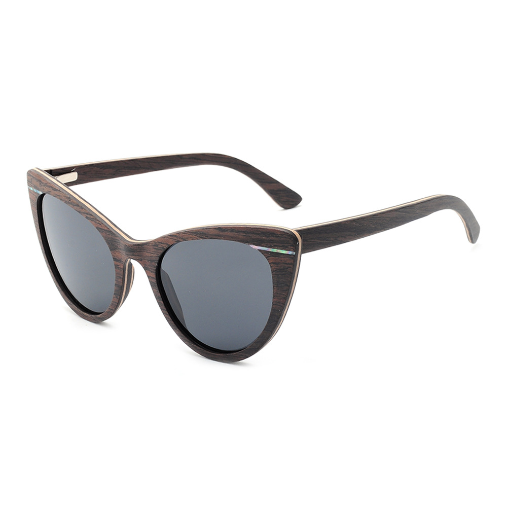 Cat Eye Wooden Sunglasses