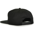 Tappo di snapback di lana con distintivo in gomma