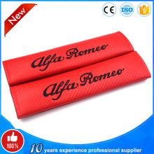 2pcs/set Alfa Romeo logo Soft Seat Belt Cover Shoulder Pads Cover Car Seat safety Belt Cover With Embroidery for Universal