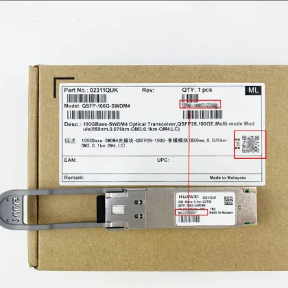 Huawei QSFP-100G-SWDM4 QSFP28 100GE Optical Transceiver Module
