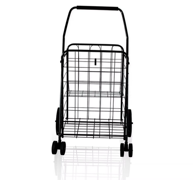 Steel Alloy Folding Supermarket Shopping Cart