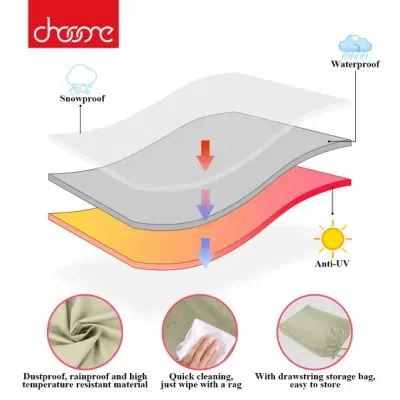 Heavy Duty Waterproof Barbecue Windproof Fade Resistant Grill Covers