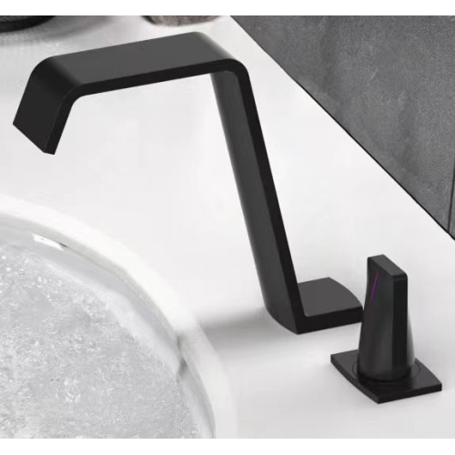 Black Sliver de alta calidad Baño Baño Toque Un mango mezclador Toque último diseño