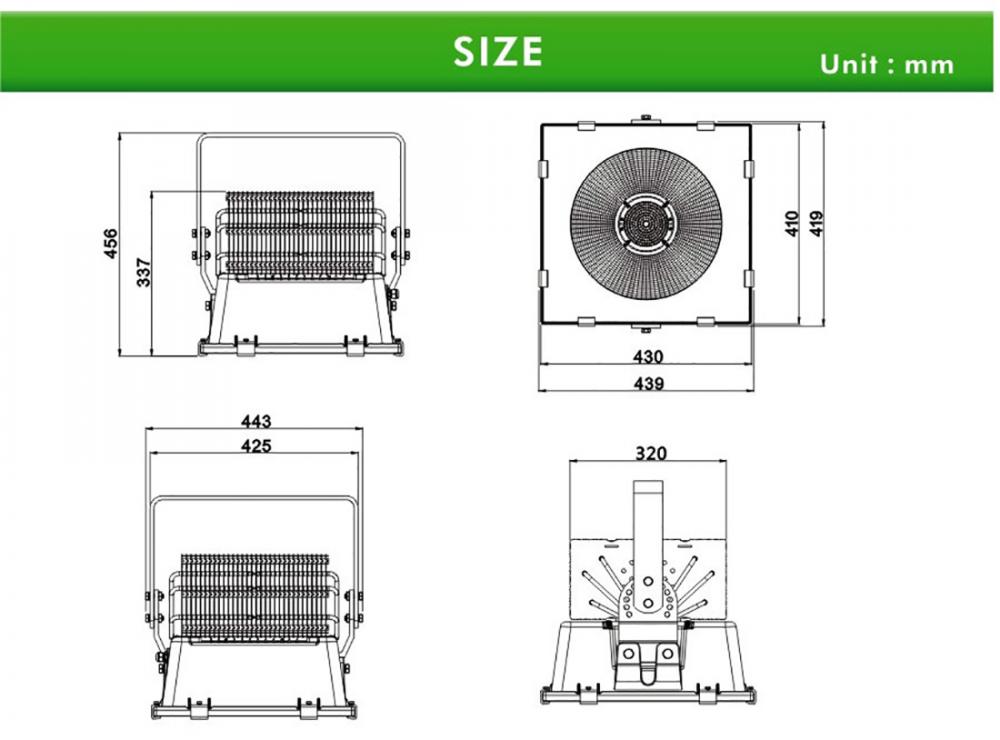 500w LED Sports Venues lamp