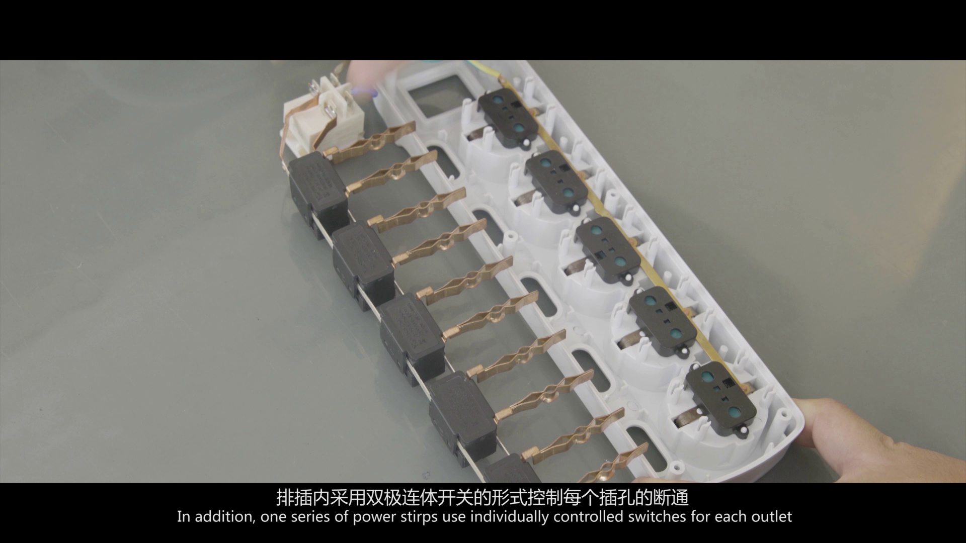 3H Neon Double-Pole Multi-gang integral switch