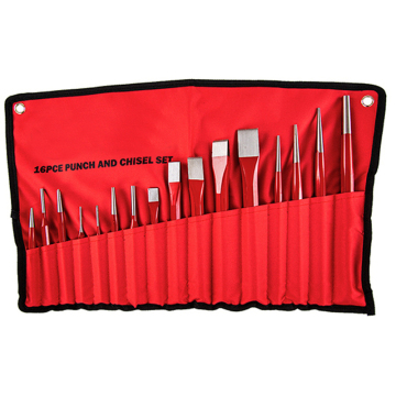 16 PCs Chrom Vanadium Punch und Meißel für Auto- und Maschinenreparatur