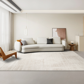 Modern Soft Carpets in Beige and Warm Grey for Living Room Décor - Size 8x11, 240x330