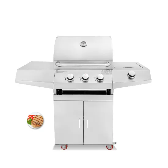 4 Burners Liquid Propane Gas Grill BBQ Gas Grill with Stainless steel Gas BBQ For Outdoor use