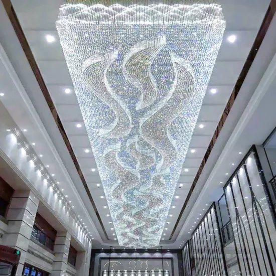 Modern Luxury Crystal Chandeliers: Elegant Hotel & Wedding Décor for Living Rooms
