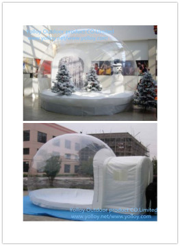 Clear Inflatable Christmas Human Size Snow Globe