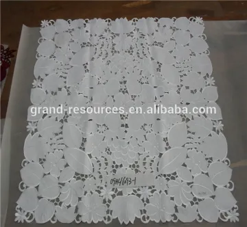 White cotton tablecloth