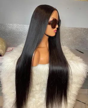 Glueless Full Lace Brazilian Human Hair Wig, Unprocessed 100% Human Hair Full Lace Wig, Natural Human Hair Wig For Black Women