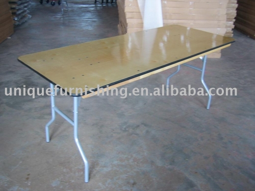 UC-FT02 Metal Folding Table Leg And Table Tops For Wooden Event Trestle Banquet Folding Table
