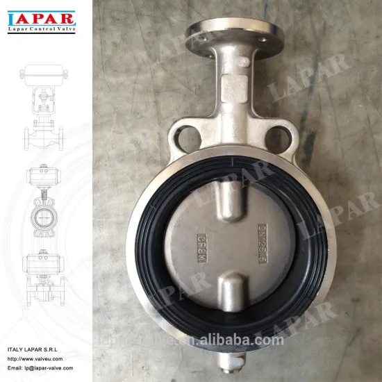 LAPAR Factory Price High Performance Resilient Seated Butterfly Valve