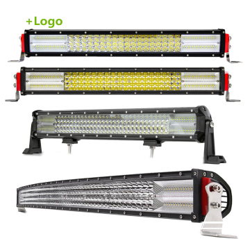 Wholesale CE ROHS Waterproof IP68 LED Bar Lights for Cars - 384W 12D 8D 4 Row 52 Inch Offroad Curved LED Light Bar