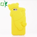 หมีน่ารักสีเหลืองโทรศัพท์ซองซิลิโคนนุ่ม