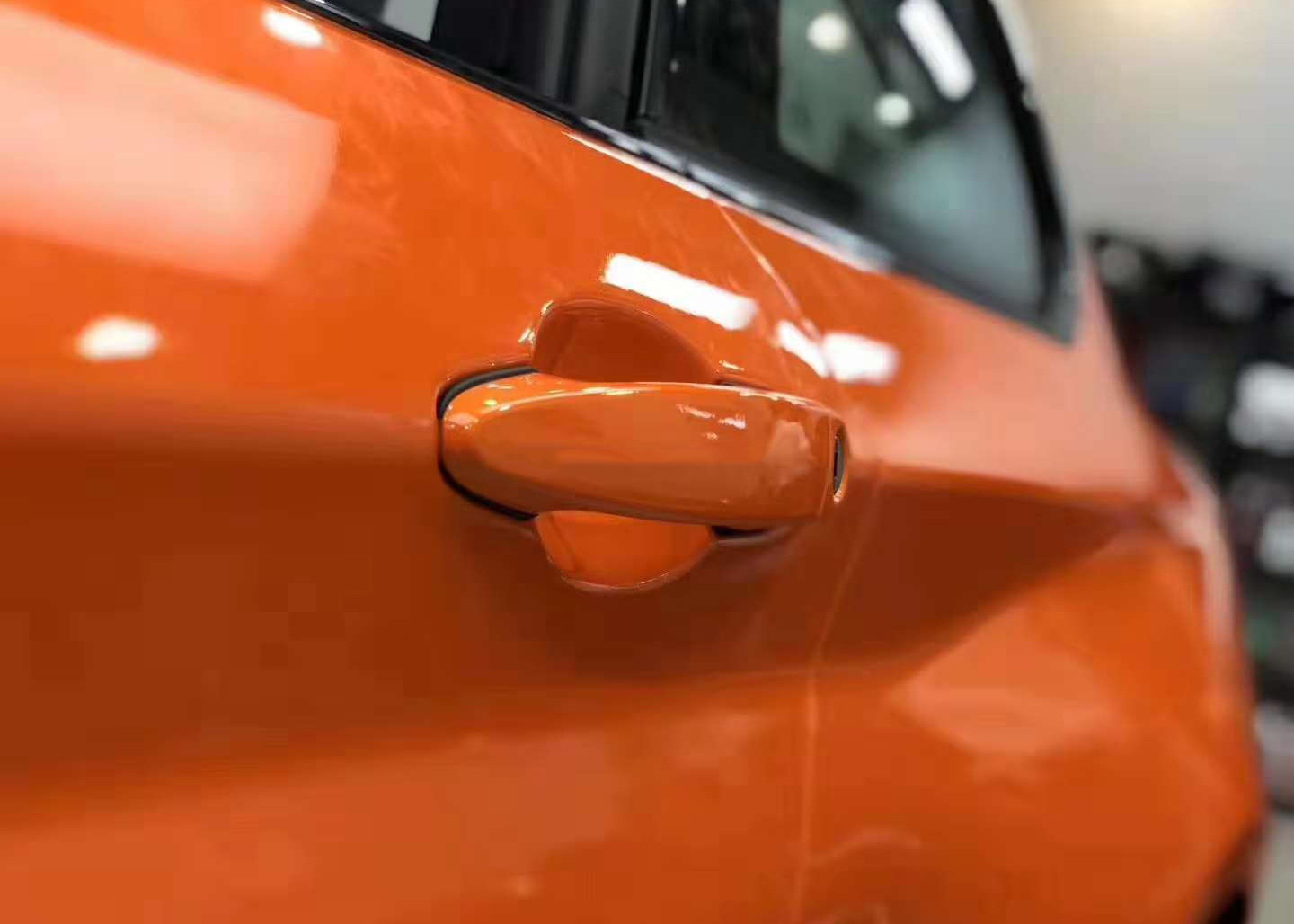 Auto Protective Gloss Orange Vinyl