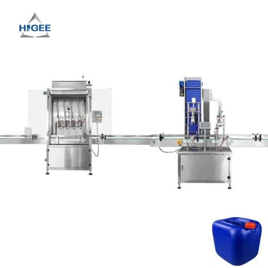 Black Plastic Jerry Can Filling and Capping Machine for Cooking Oil