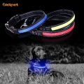 Chất lượng cao nylon Vải lưới Led Dog cổ áo