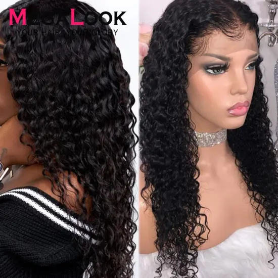 Wholesale Kinky Curly Lace Frontal Wigs Virgin Brazilian 100% Human Hair 13*6 Curly Lace Front Wig