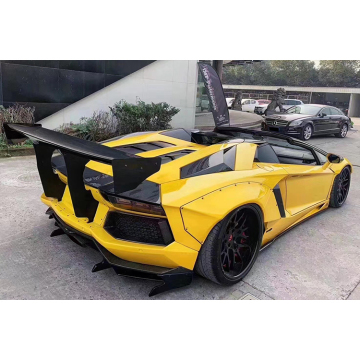 Carbonado L STYLE Rear Lip Diffuser Canards for Aventador LP700 Coupe Roadster