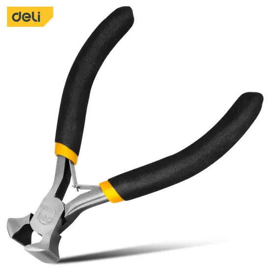 Deli Tools DL103004 High Quality Carbon Steel Heavy-Duty Wire Mini Cutting End Cutting Pliers Tower Pincer with Front Jaw Handle