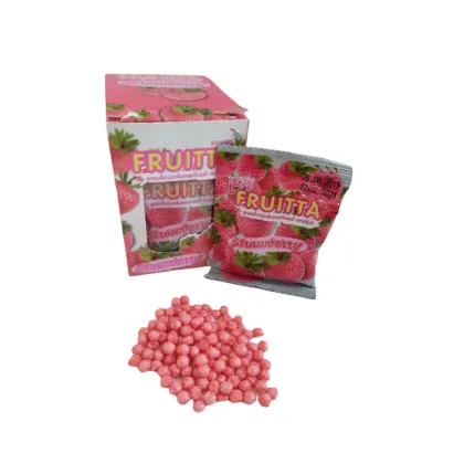 Thailand Chewy Gummy Candy Strawberry Fruit Flavor Mini Chewy Candy