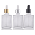 30ml 50ml 100ml Flat Square Glass Dropper Bottles