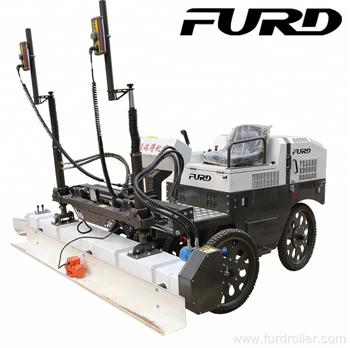 Ride on six wheels laser concrete screed machine land leveling construction machinery FJZP-200