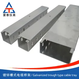 Galvanized trough type cable tray