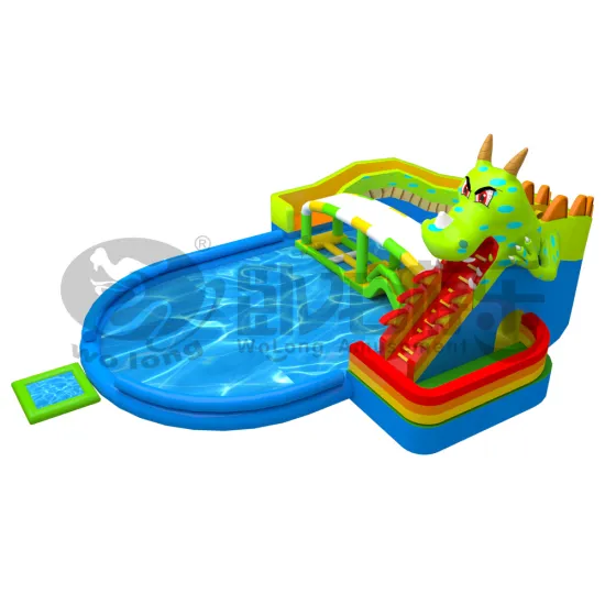 Portable kids toboggan water park