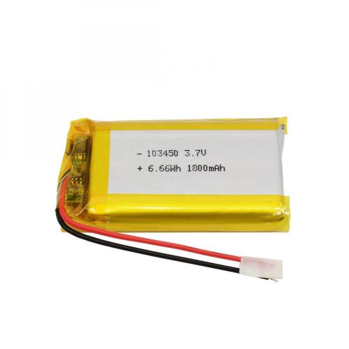 lithium polymer battery 103450 3.7V 1800mah for watch toy
