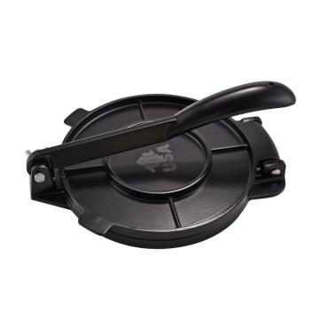 8" Black Aluminum Tortilla Press