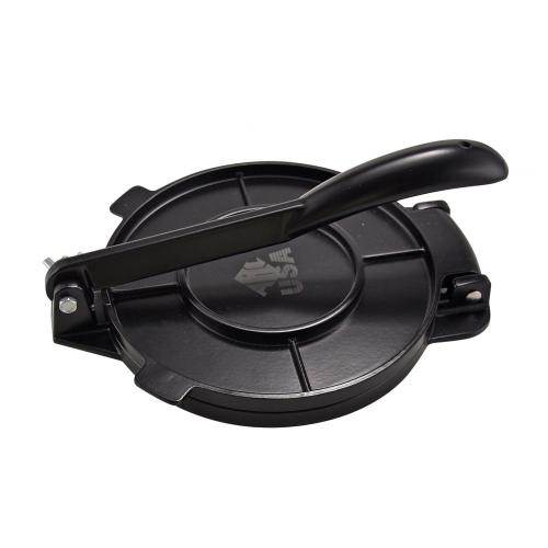 8" Black Aluminum Tortilla Press