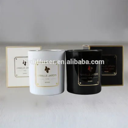 glass jar scented candles soy wax