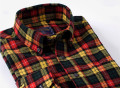 Camicia button uomo down plaid flanella