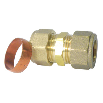 Compression Brass Straight Coupling Socket