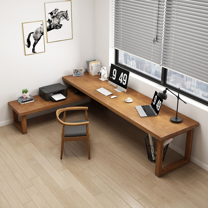 Quercus Oak Single Pedestal Office Desk