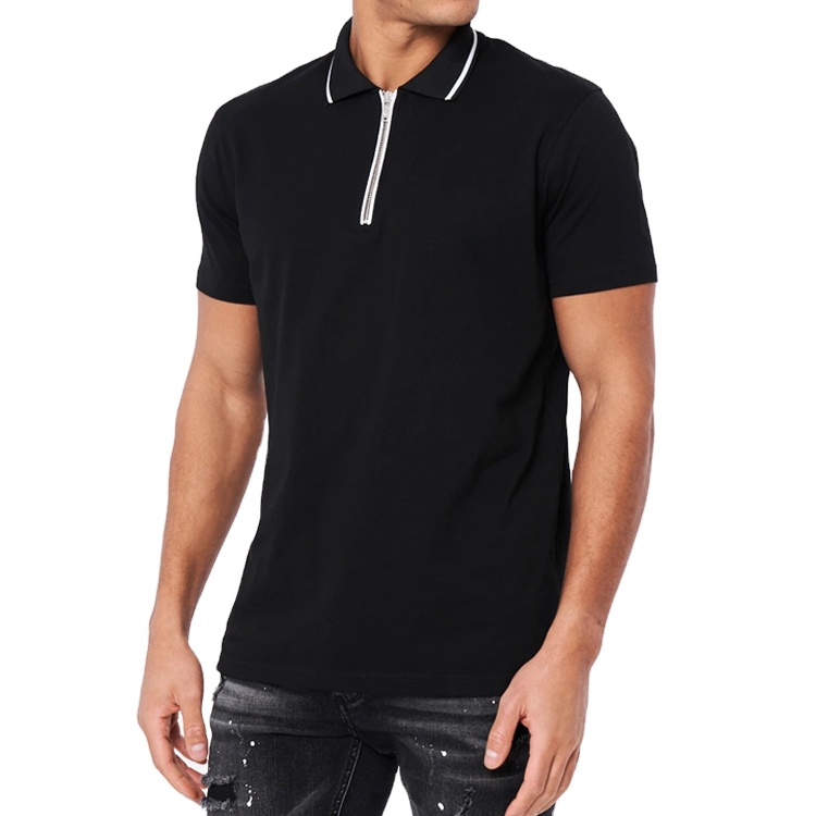 Herren-Reißverschluss-Polo-Shirt-Anpassung