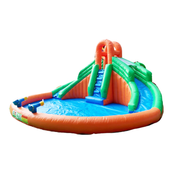 PVC Inflatable Water Slide and Jumping Castle with Splash Pool