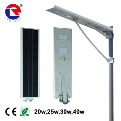 Bridgelux chip led panel lights 30w all in one solar integrated led lights