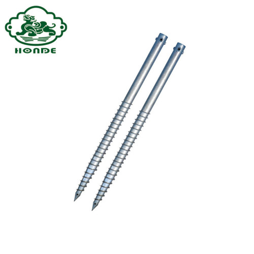 Galvanis Spiral Ground Screw Pole Jangkar Untuk Pagar