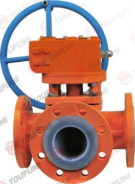 PFA Plug Valve for acid corrosive service