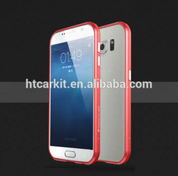 Customize logo bumper for Samsung Galaxy S6 bumper aluminum for S6 G920 metal mobile case